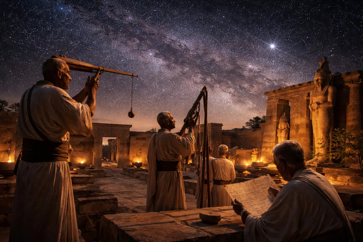 Cómo los sacerdotes egipcios observaban el cielo sin telescopios