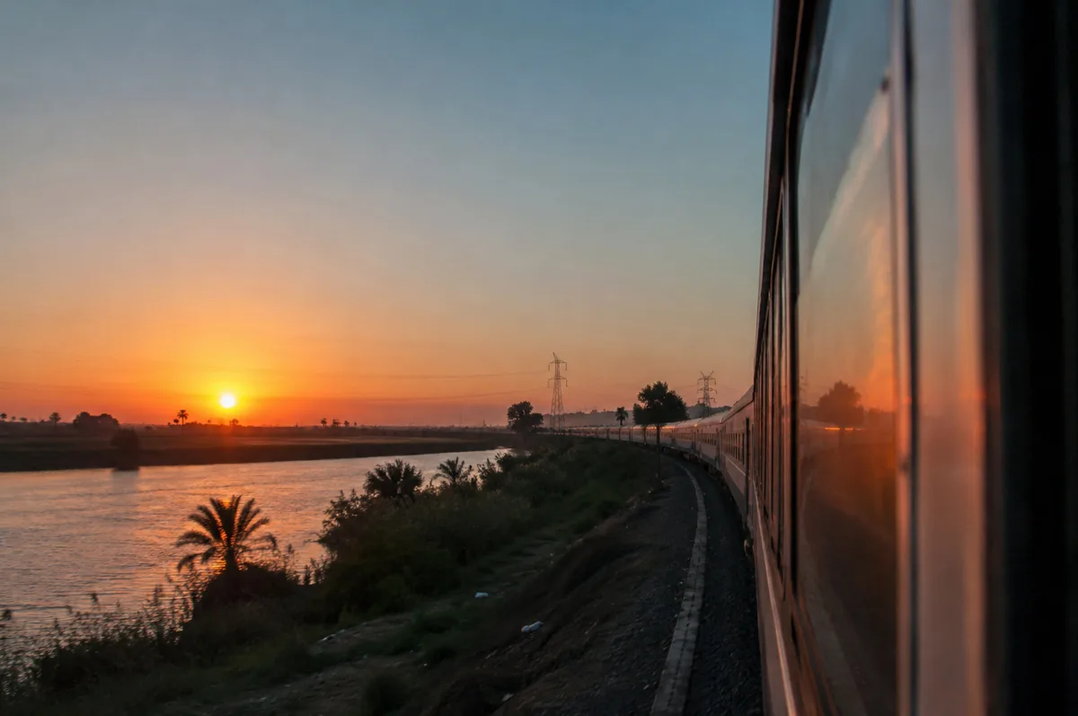 Trenes nocturnos en Egipto