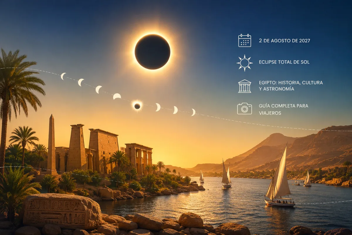Eclipse solar 2027 en Egipto: guía completa